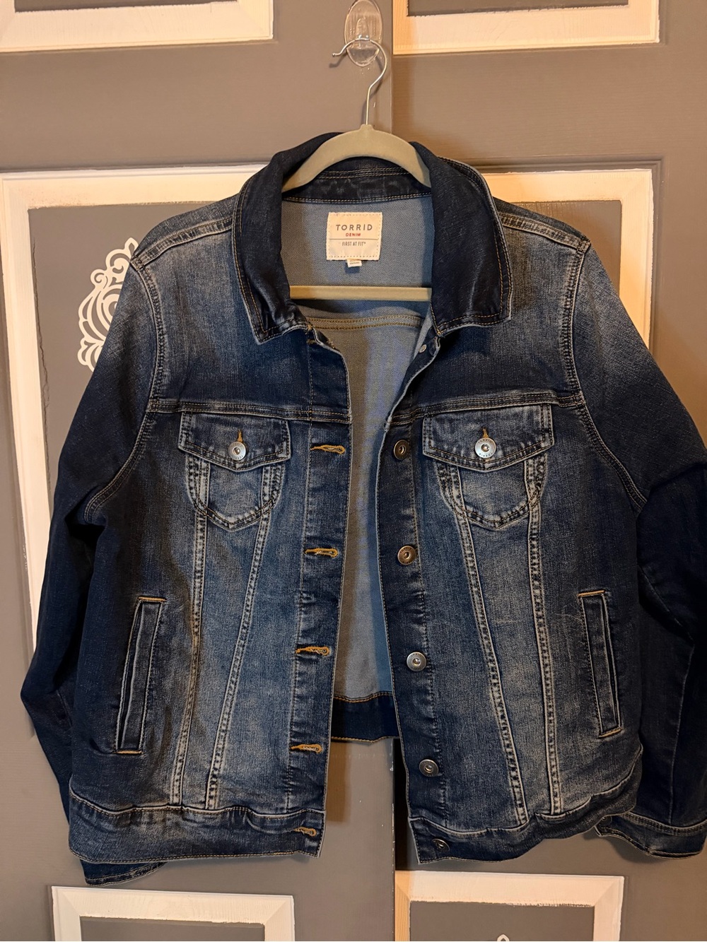 Torrid Women's Dark Blue Denim Jacket 2X